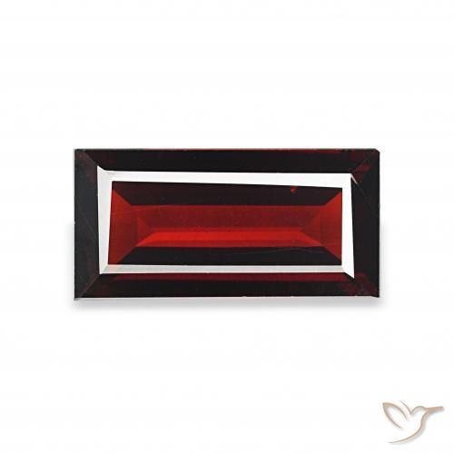 1.78ct Vermelho escuro Granada Almandina, baguete, VS