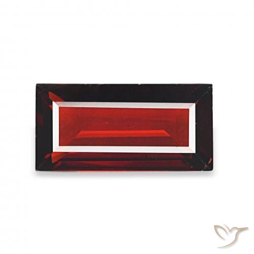 1.65ct Vermelho escuro Granada Almandina, baguete, VS
