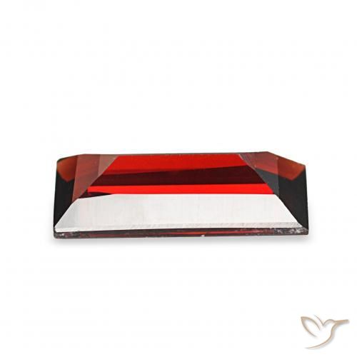 Granada Almandina Vermelho escuro Natural 1.65ct, baguete, VS