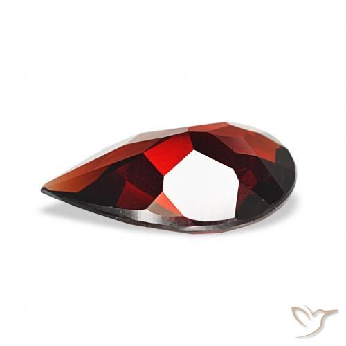 Granada Almandina Vermelho escuro Natural 2.36ct, Formato de pêra, VVS-VS