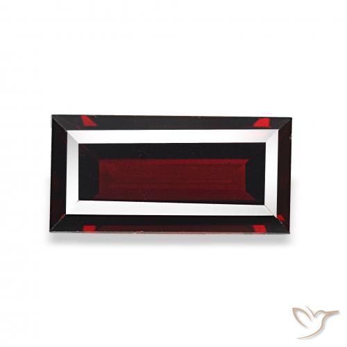 1.67ct Vermelho escuro Granada Almandina, baguete, VVS-VS