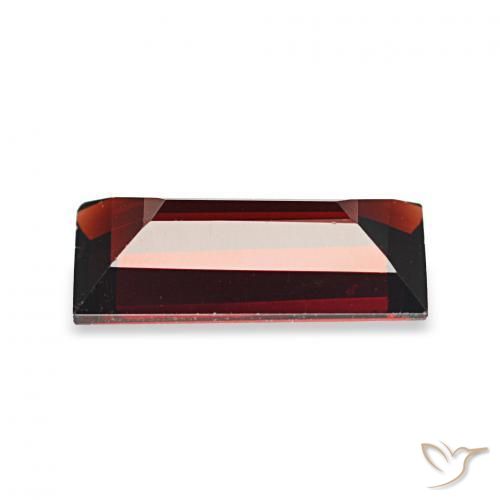 Granada Almandina Vermelho escuro Natural 1.67ct, baguete, VVS-VS