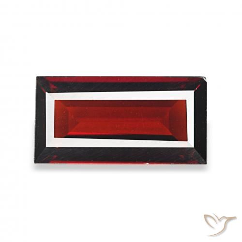 1.76ct Vermelho escuro Granada Almandina, baguete, VVS-VS