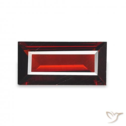 1.52ct Vermelho escuro Granada Almandina, baguete, VVS-VS