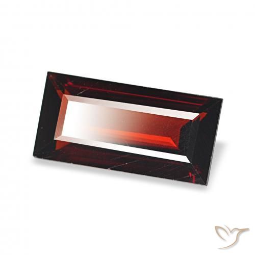 Granada Almandina Vermelho escuro Natural 1.52ct, baguete, VVS-VS