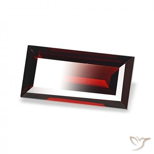 Granada Almandina Vermelho Sangue Profundo Natural 1.83ct, baguete, VVS-VS