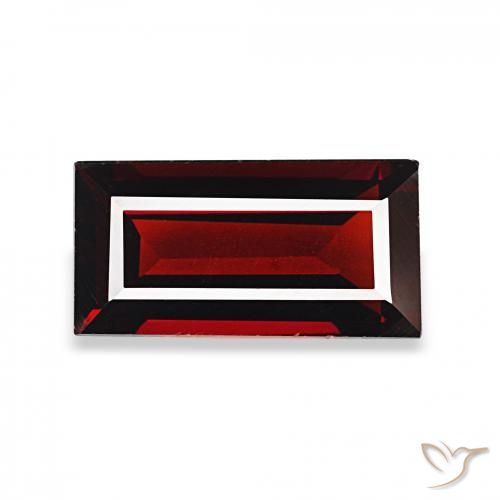 1.67ct Vermelho Sangue Profundo Granada Almandina, baguete, VVS-VS