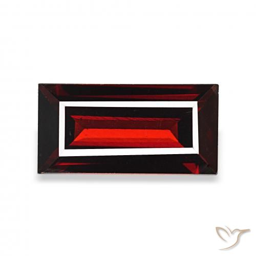 1.77ct Vermelho Sangue Profundo Granada Almandina, baguete, VVS