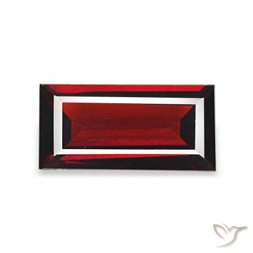 1.56ct Vermelho Sangue Profundo Granada Almandina, baguete, VVS