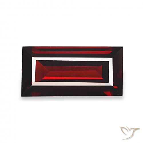 1.84ct Vermelho escuro Granada Almandina, baguete, VVS