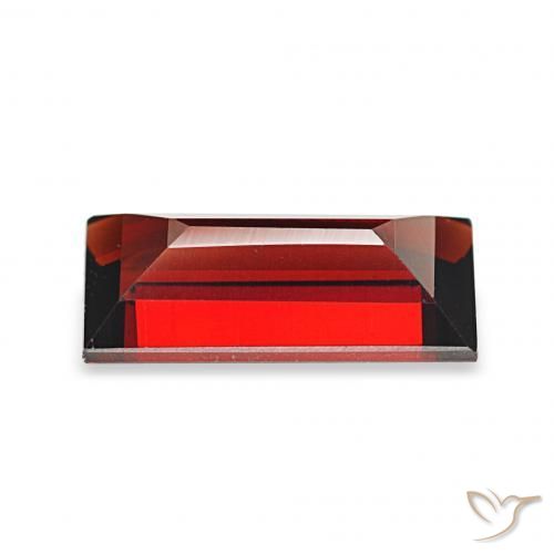 Granada Almandina Vermelho escuro Natural 1.84ct, baguete, VVS