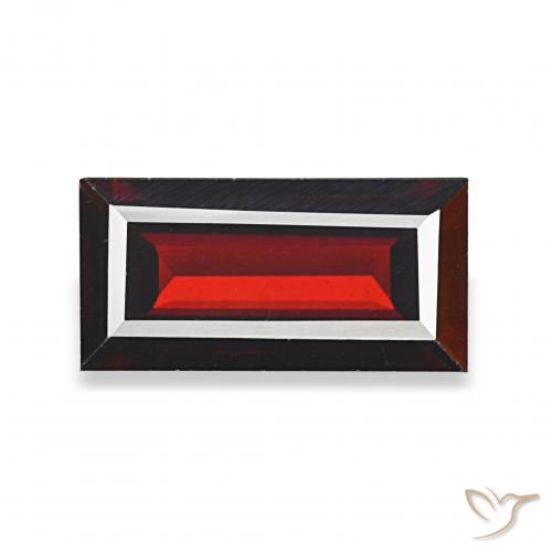 1.78ct Vermelho escuro Granada Almandina, baguete, VVS-VS