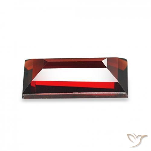 Granada Almandina Vermelho escuro Natural 1.78ct, baguete, VVS-VS