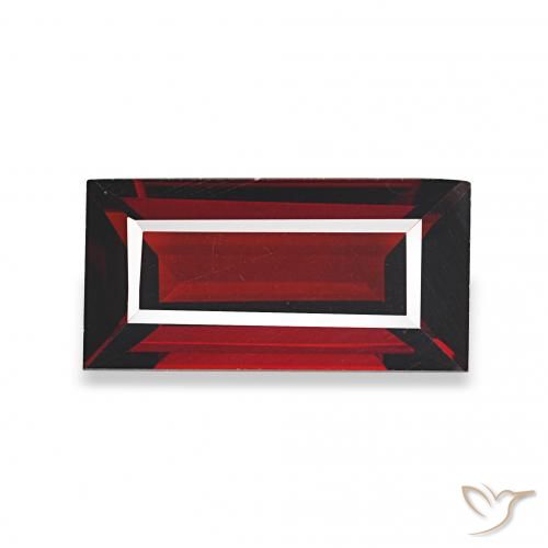 1.82ct Vermelho escuro Granada Almandina, baguete, VVS-VS