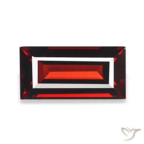 2.51ct Vermelho escuro Granada Almandina, baguete, VVS