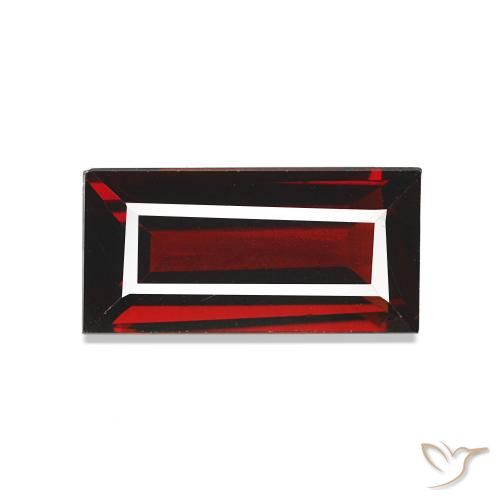 Granada Almandina Vermelho escuro Natural 1.71ct, baguete, VVS