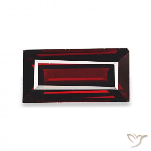 2.08ct Vermelho escuro Granada Almandina, baguete, VVS