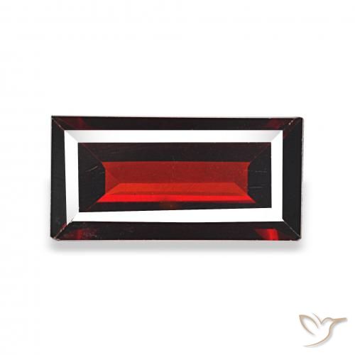 1.59ct Vermelho escuro Granada Almandina, baguete, VVS-VS