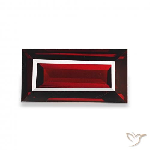 2.08ct Vermelho escuro Granada Almandina Pedras Preciosas, baguete, VVS