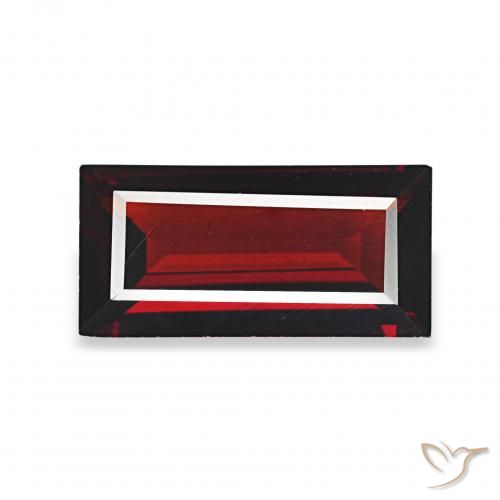 1.63ct Vermelho escuro Granada Almandina, baguete, VVS