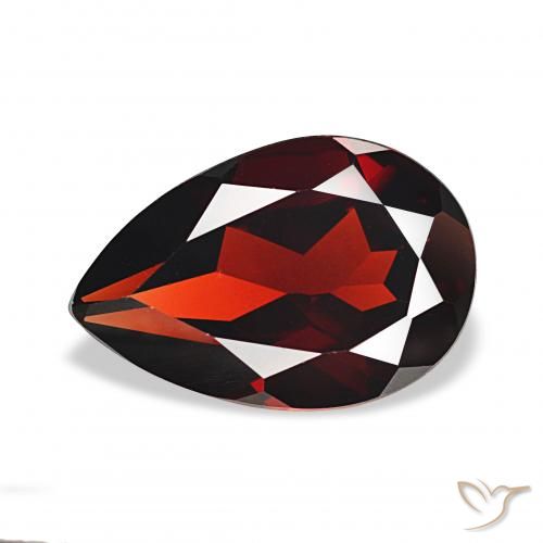 3.22ct Vermelho escuro Granada Almandina, Formato de pêra, VVS-VS