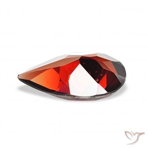 Granada Almandina vermelho médio Natural 2.56ct, Formato de pêra, VS