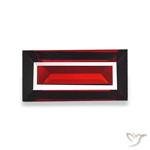 1.67ct Vermelho escuro Granada Almandina, baguete, VVS