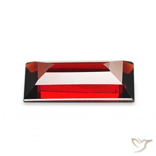Granada Almandina Vermelho escuro Natural 1.65ct, baguete, VVS