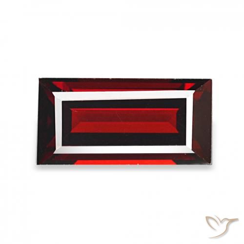 2.06ct Vermelho escuro Granada Almandina, baguete, VVS