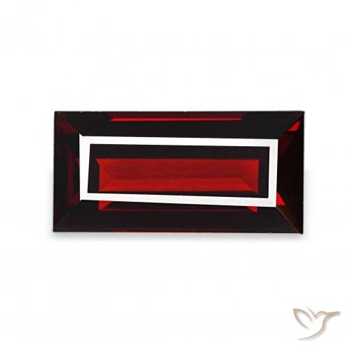2.05ct Vermelho escuro Granada Almandina, baguete, VVS