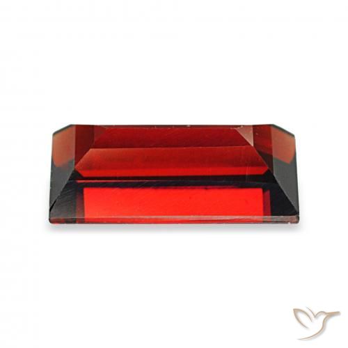 Granada Almandina Vermelho escuro Natural 2.05ct, baguete, VVS