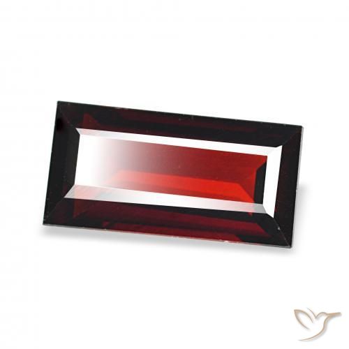 Granada Almandina Vermelho escuro Natural 2.01ct, baguete, VVS