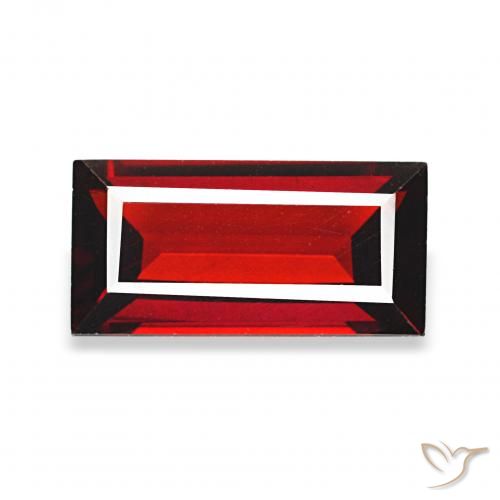 1.82ct Vermelho escuro Granada Almandina, baguete, VVS