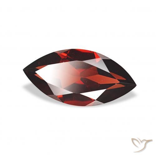 Granada Almandina Vermelho escuro Natural 1.86ct, Marquesa, VVS