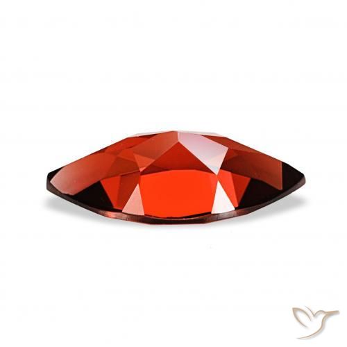 Granada Almandina Vermelho escuro Natural 1.96ct, Marquesa, VVS