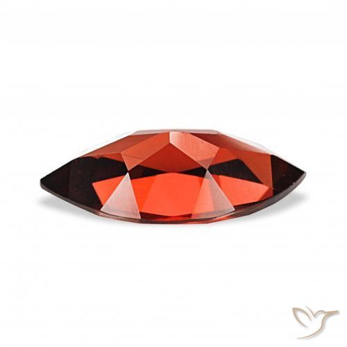 Granada Almandina Vermelho escuro Natural 1.83ct, Marquesa, VVS