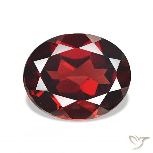 4.42ct Vermelho escuro Granada Almandina, oval, VVS