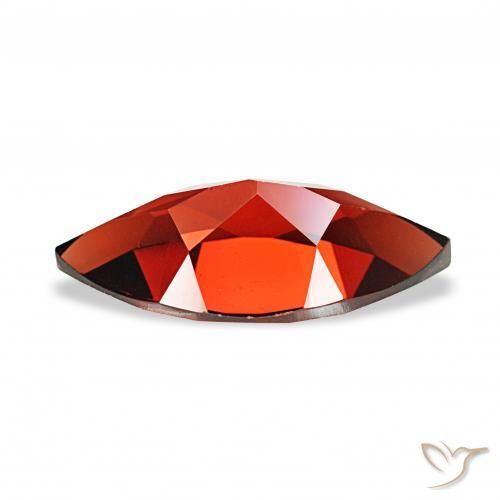 Granada Almandina Vermelho escuro Natural 2.09ct, Marquesa, VVS-VS
