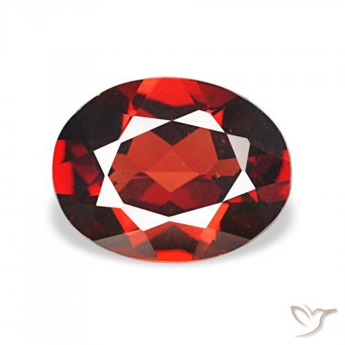 1.72ct Vermelho escuro Granada Almandina, oval, VVS-VS