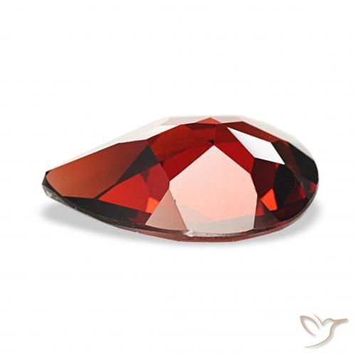 Granada Almandina Vermelho escuro Natural 2.83ct, Formato de pêra, VVS-VS
