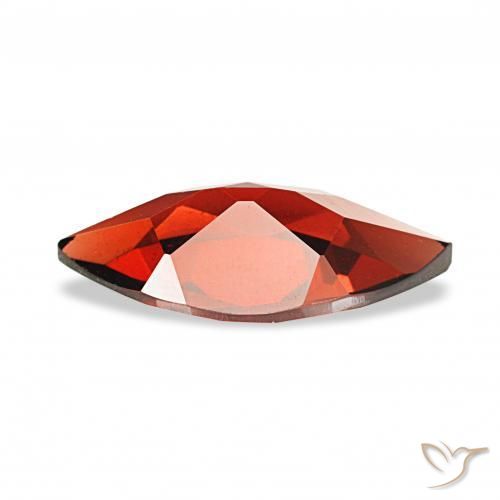 Granada Almandina Vermelho escuro Natural 1.86ct, Marquesa, VVS-VS