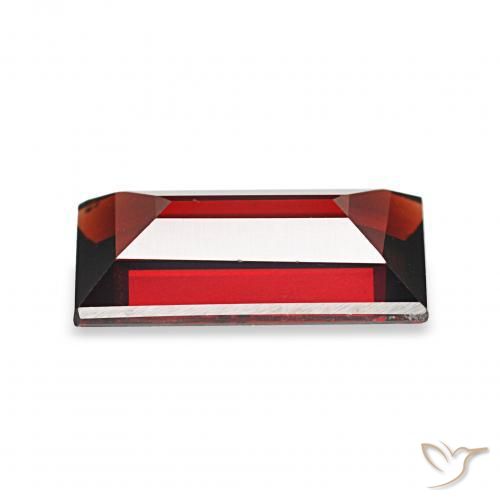 Granada Almandina vermelho escuro Natural 1.85ct, baguete, VVS
