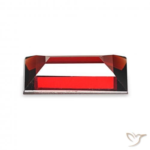 Granada Almandina Vermelho escuro Natural 1.69ct, baguete, VVS