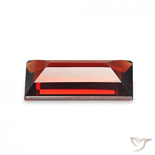 Granada Almandina Vermelho escuro Natural 1.62ct, baguete, VVS