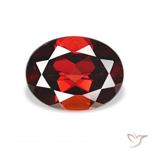 2.18ct Vermelho escuro Granada Almandina, oval, VVS