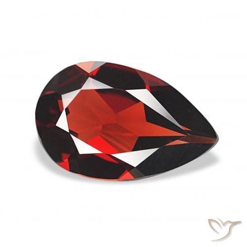 Granada Almandina Vermelho escuro Natural 2.70ct, Formato de pêra, VVS