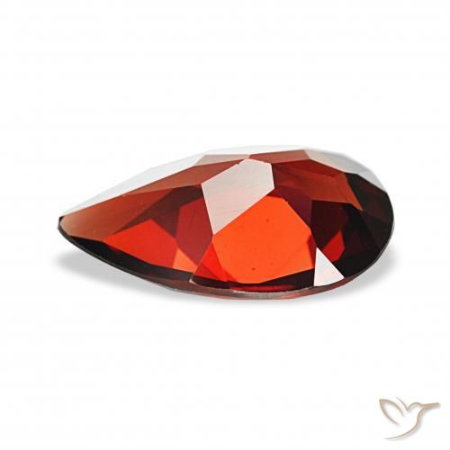 Granada Almandina Vermelho escuro Natural 2.70ct, Formato de pêra, VVS