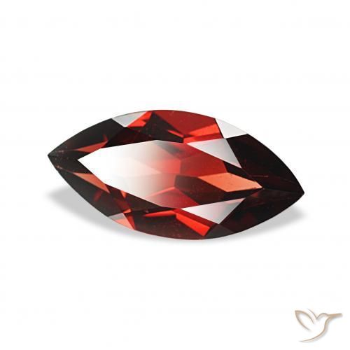Granada Almandina Vermelho escuro Natural 2.06ct, Marquesa, VVS-VS