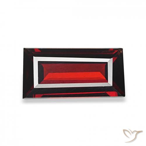 Granada Almandina Vermelho escuro Natural 1.60ct, baguete, VVS