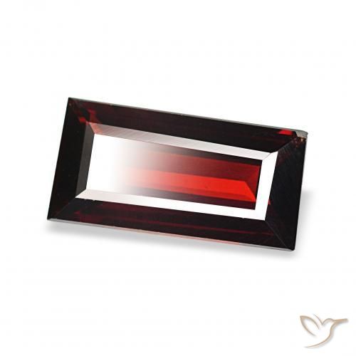 Granada Almandina Vermelho escuro Natural 1.60ct, baguete, VVS